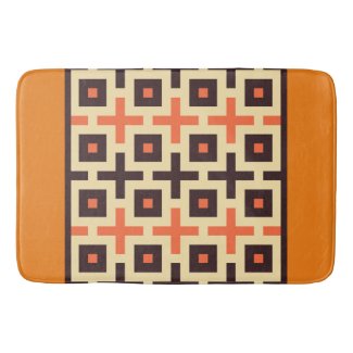 Orange And Beige Geometric