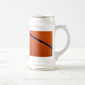 Orange and Black Basketball Beer Stein