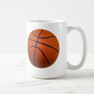 Orange and Black Basketball Coffee Mug
