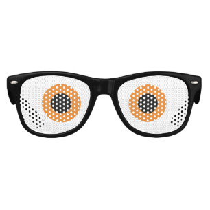 Orange and black eyes funny Halloween party Kids Sunglasses