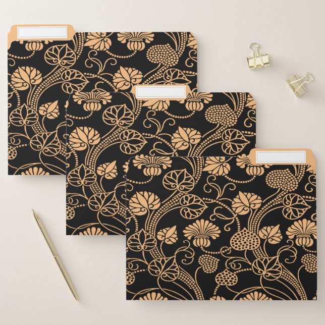 Orange and black  file folder (Set)