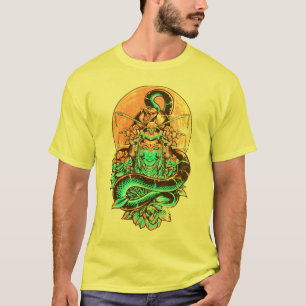 Orange and black Geisha Queen  Illustration T-Shirt