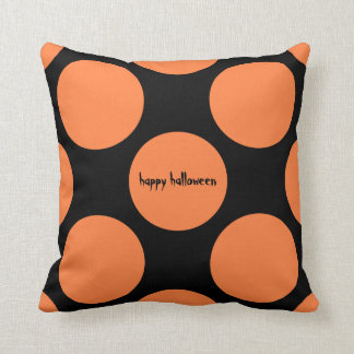 Orange and Black Halloween Pillow