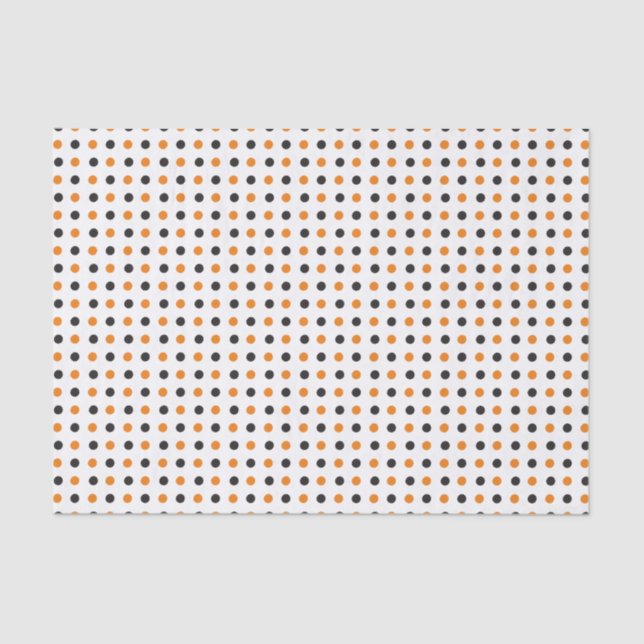 Orange and Black Halloween Tissue Paper (Front)