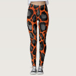 Orange And Black Leopard Print Leggings<br><div class="desc">Orange And Black Leopard Print Leggings</div>