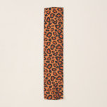 Orange and Black Leopard Print  Scarf<br><div class="desc">🥇AN ORIGINAL COPYRIGHT DESIGN by Donna Siegrist ONLY AVAILABLE ON ZAZZLE! Burnt Orange and Black Leopard Print. Available in several colors. ⭐99% of my designs in my store are done in layers. This makes it easy for you to resize and move the graphics and text around so that it will...</div>