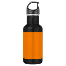Orange and Black Stainless Steel Water Bottle