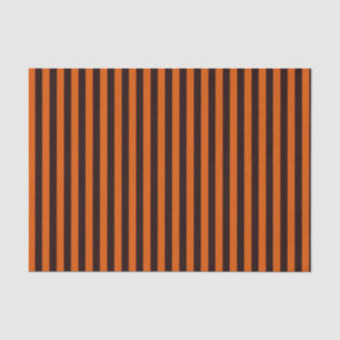 ORANGE AND BLACK STRIPED HALLOWEEN Tissue Paper