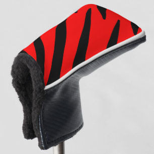 ORANGE AND BLACK STRIPES GOLF HEAD COVER