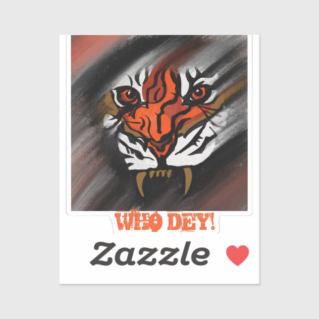 ORANGE AND BLACK STRIPES     STICKER (Sheet)