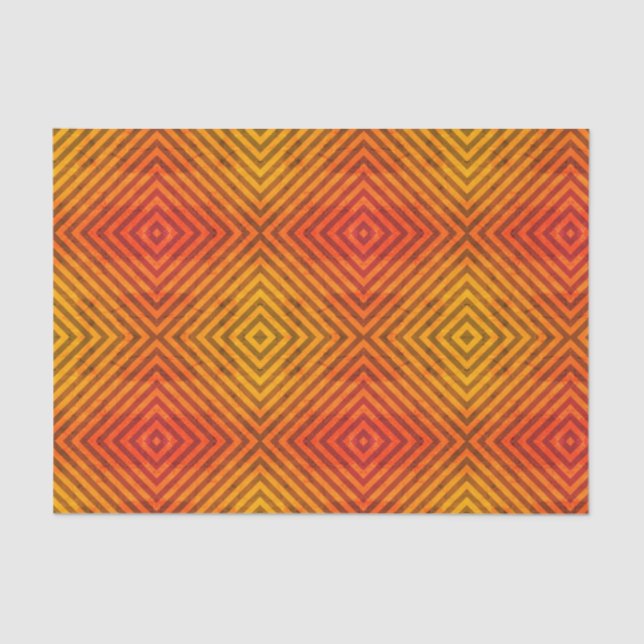 ORANGE AND BLACK Tissue Paper (Front)