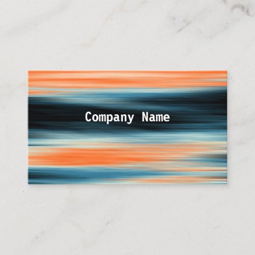 Orange and Blue Abstract Pattern Business Card