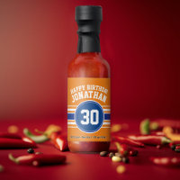 Orange and Blue Birthday Sports Theme