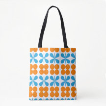Orange and Blue Butterfly Pattern