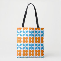 Orange and Blue Butterfly Pattern
