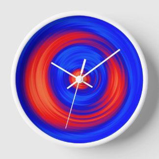 Orange and Blue Clock