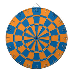 Orange And Blue Dartboard