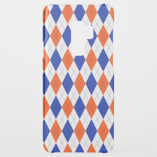 Orange and Blue Diamond Argyle Uncommon Samsung Galaxy S9 Plus Case