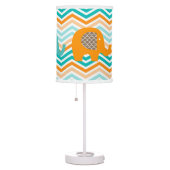 Orange and Blue Elephants Table Lamp (Right)