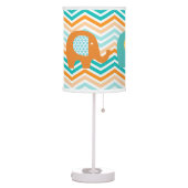 Orange and Blue Elephants Table Lamp (Left)