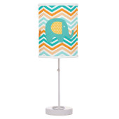 Orange and Blue Elephants Table Lamp (Front)