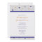 Orange and Blue Flower Petal Wedding Invitations