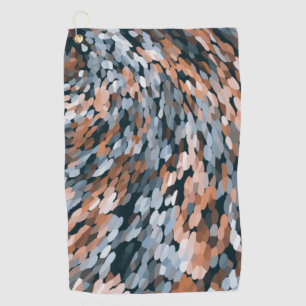 Orange and Blue Golf Towel