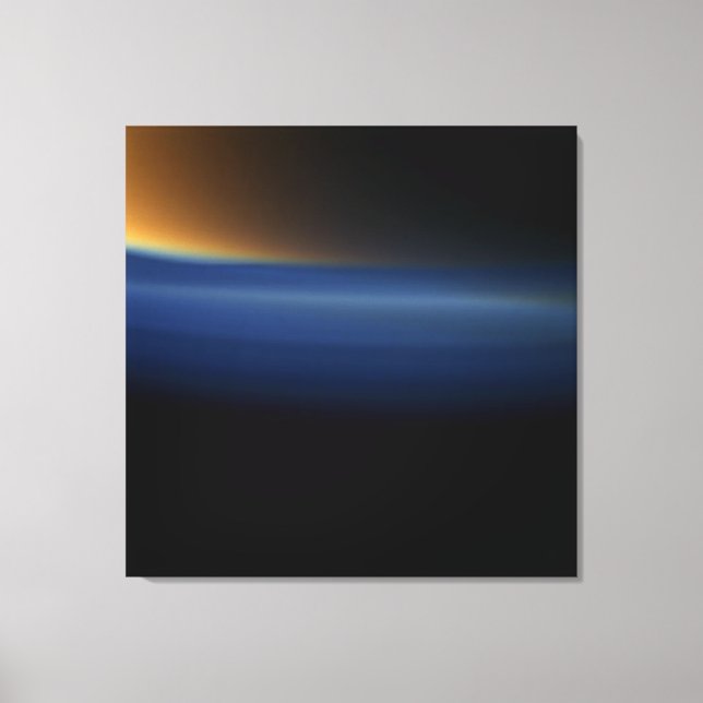 Orange and Blue Haze Wrapped Canvas Print (Front)