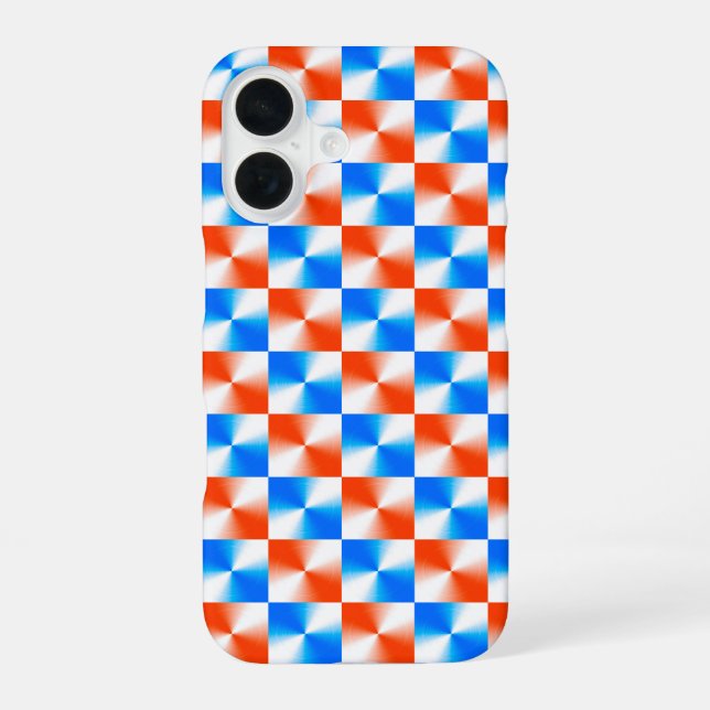 Orange and Blue Iphone Case (Back)