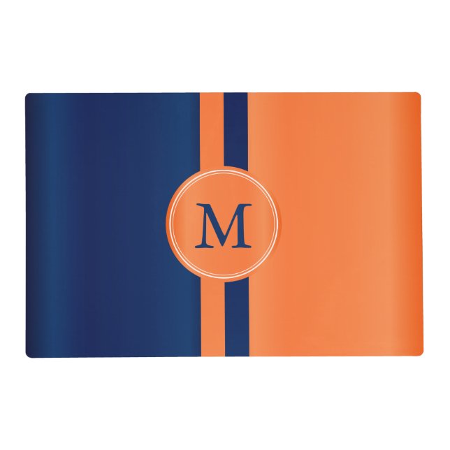 Orange and Blue Placemat (Front)
