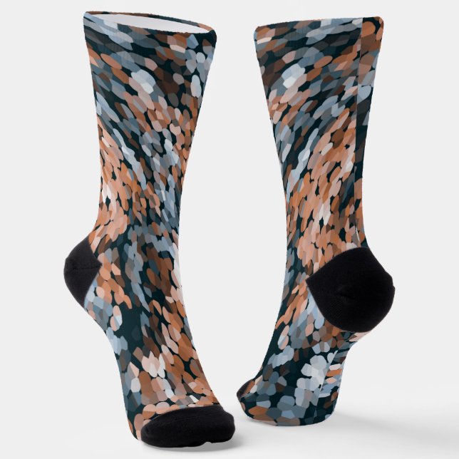 Orange and Blue Socks (Angled)