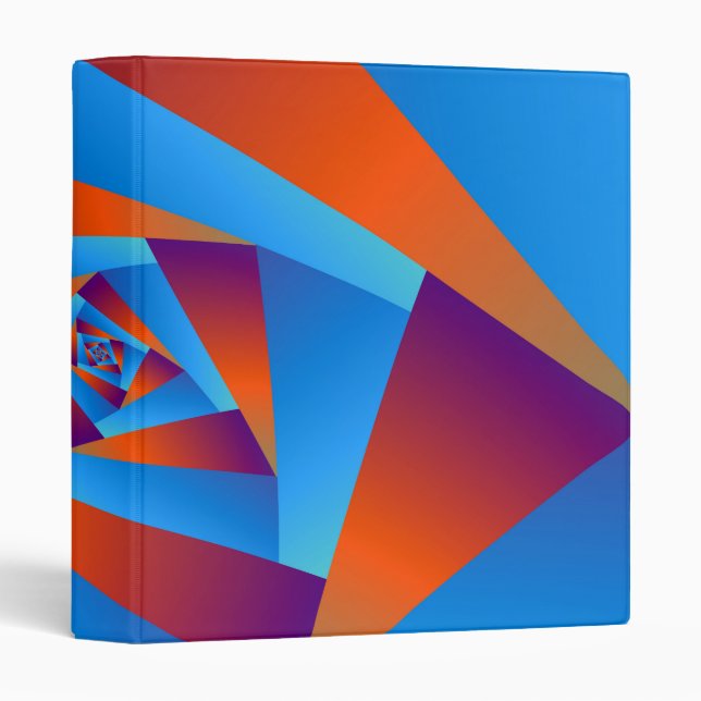 Orange and Blue Spiral Binder (Front/Spine)