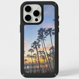 Orange and Blue Sunset Palm Trees Oceanside Cali. iPhone 15 Pro Max Case