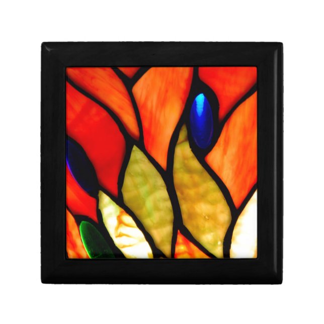 Orange and Blue Tiffany Design Gift Box (Front)