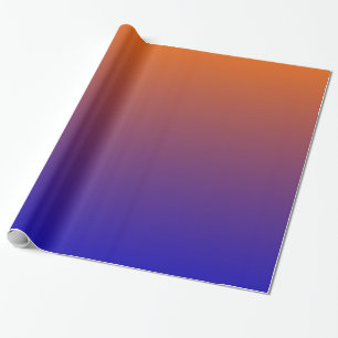 Orange and Blue Wrapping Paper