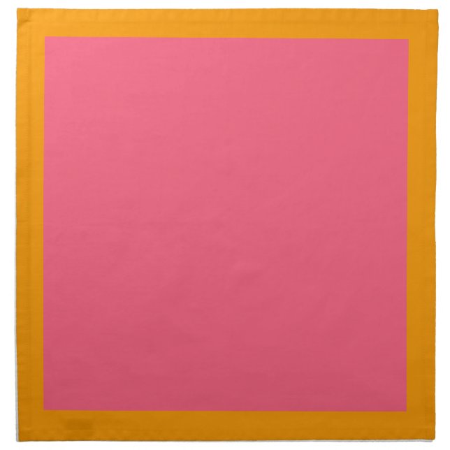 Orange and Bright Pink Napkins (Front)