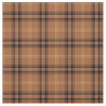 Orange and Brown Rustic Plaid Fabric