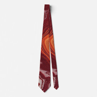 orange and burgundi fluid neck tie