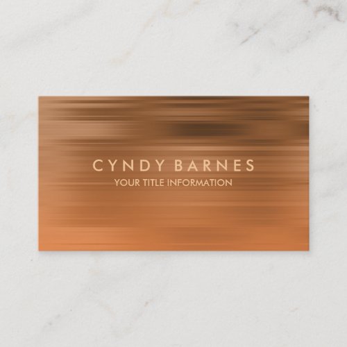Orange and Copper Stripe Business Card
