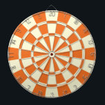 Orange And Cream Beige Color Dart Board<br><div class="desc">Orange And Cream Beige Color Dart Board</div>