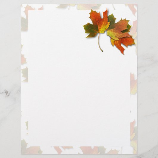 Orange And Golden  Autumn Leaves (Front)