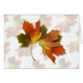 Orange And Golden  Autumn Leaves (Front Horizontal)