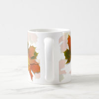 Elegant Fall Gold Orange Black Leaves Collection Coffee Mug by