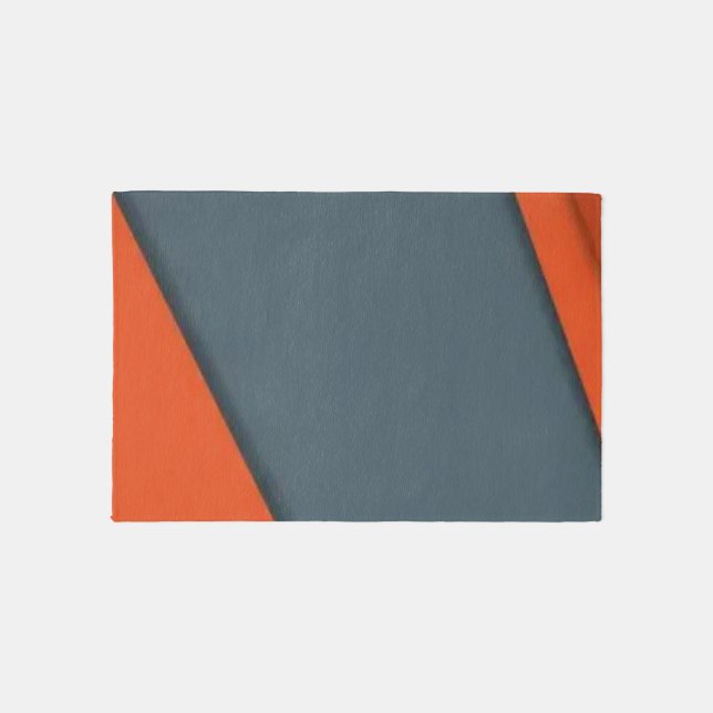 orange and grah rug (Front)