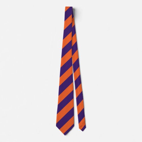 Orange and Grape Ade Diagonally_Striped Tie