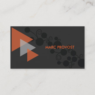 Orange and Gray calling card