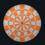 Orange And Gray Dartboard<br><div class="desc">Orange And Gray Dart Board</div>
