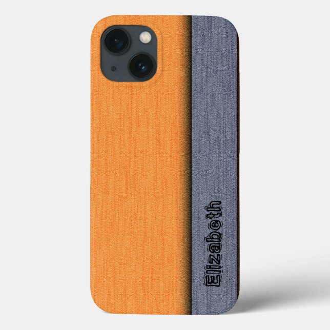 Orange and Gray Modern Background Case-Mate iPhone Case (Back)