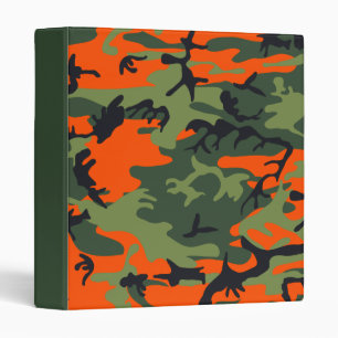 Orange and Green Camo Hunter's Deer Camp Binder