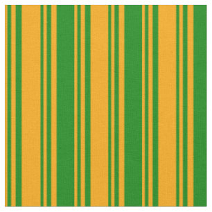 Orange and Green Colored Lines Fabric